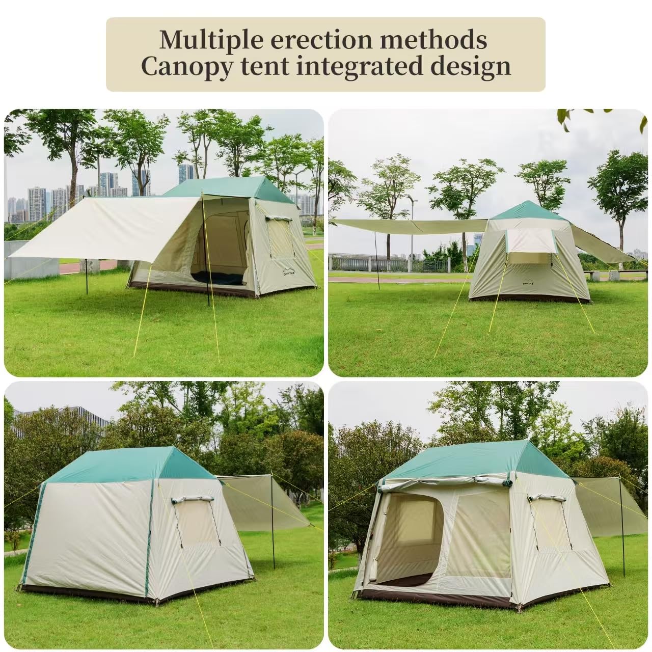 Amazon.com : ONTYZZ 4 Person Family Tent Large Waterproof Camping